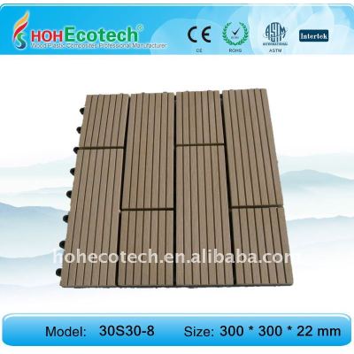 decking/floor tile eco-friendly wood plastic composite