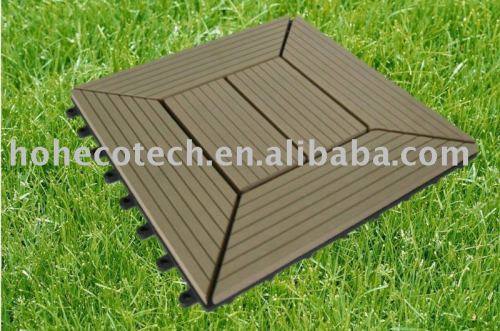 wood plastic composite decking/floor tile-easy installation