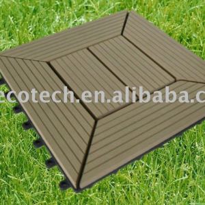 wood plastic composite decking/floor tile-easy installation