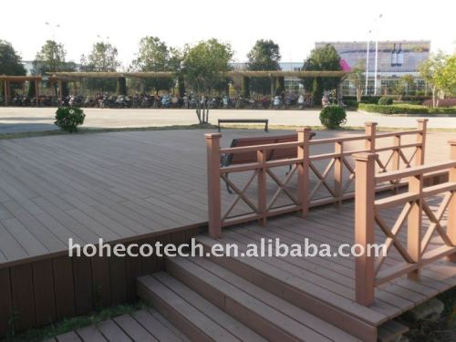 Decking du matériau de construction de compagnie WPC/composé composés en plastique en bois au sol decking de plancher
