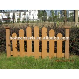 Natural wood feel WPC new fencing material /composite outdoor fence/garden yard edge fence/playground fence