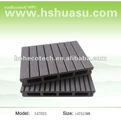 Ecotech Wood High Quality HDPE WPC deck flooring material (CE, ROHS, ASTM,ISO9001,ISO14001, Intertek)