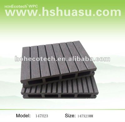 Ecotech Wood High Quality HDPE WPC deck flooring material (CE, ROHS, ASTM,ISO9001,ISO14001, Intertek)