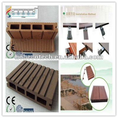 Interlocking Wood Plastic Composite wpc flooring deck