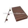 New material WPC decking flooring with plastic end cover