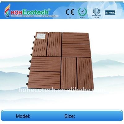 (CE ISO ROHS)WPC DIY 300*300mm decking tile