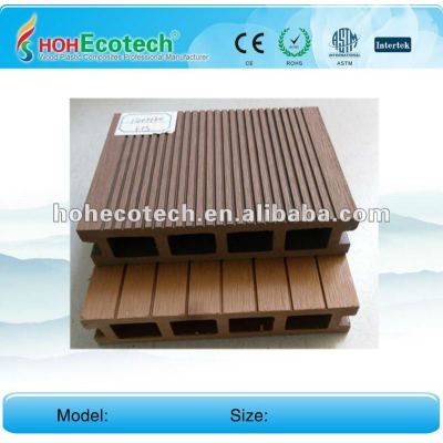 Anti-UV water-proof wood plastic composite hollow decking board (CE ROHS)