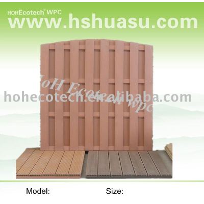 wood plastic composite fencing