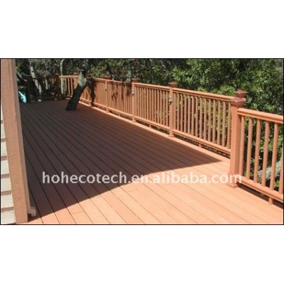 Waterproof natural wood looking HOTEL flooring WPC decking wood plastic composite decking/flooring