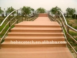 Machiné parquetant le decking de wpc couvre de tuiles le decking composé en plastique en bois de wpc de /flooring de decking