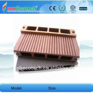 WPC manufacture Outdoor decoration floor /flooring (CE, ROHS, ASTM) wood plastic composite decking/flooring plastic decking
