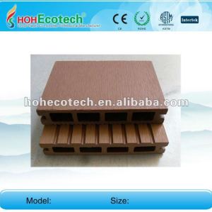 Anti-UV water-proof wood plastic composite hollow decking board (CE ROHS)