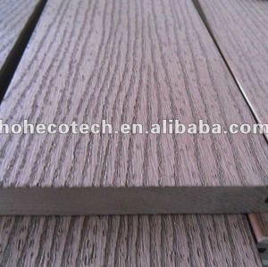 Real wood surface solid WPC decking
