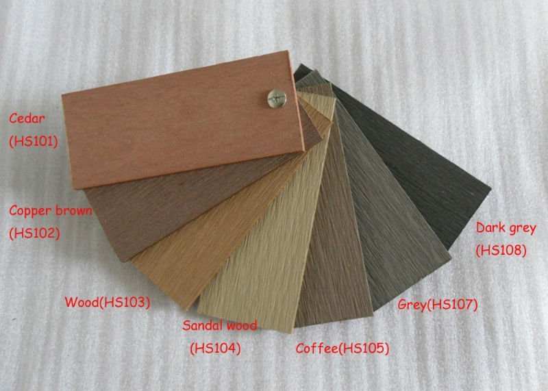 color chart after sanding