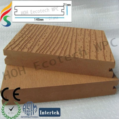 FSC wood plastic composite floorings