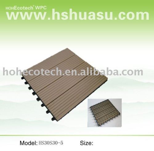 eco-friendly wood plastic composite decking/floor tile Supermarket hot sale!