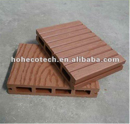 Decking composé /flooring (CE, ROHS, ASTM, ISO9001, ISO14001, Intertek) de wpc creux du best-seller 140x25mm