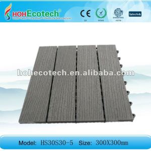 (セリウム、ROHS、ASTM、ISO9001、ISO14001、Intertek) WPCのsanding&embossing表面の屋外の床タイルかdiyタイル