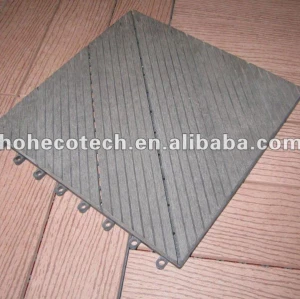 Interlocking outdoor deck tiles