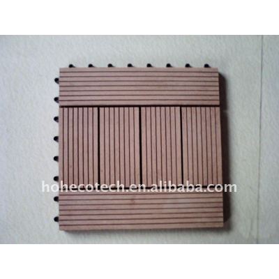 Fashional DIY decking/flooring board Wood Plastic Composites DIY tiles wood flooring