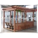 Huasu 목제 플라스틱 합성 pergola