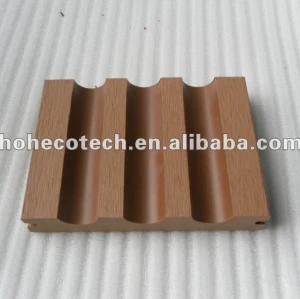 Wpc legno decking composito di plastica/pavimentazione 140x23mm ( ce, rohs, astm, iso 9001, iso 14001, intertek ) wpc legno legno