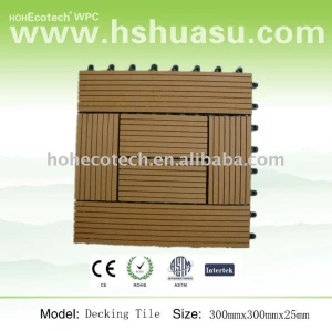 Legno decking composito di plastica piastrelle( 300x300)