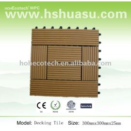 Wood plastic composite decking tile (300x300)