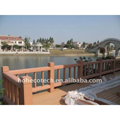 LONG life to use,waterproof bridge railing wpc fencing /fence wpc composite garden fence bridge railing