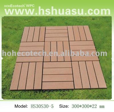 eco-friendly wood plastic composite decking/floor tile