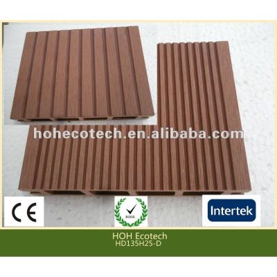 Durable hot sale eco-friendly wpc hollow decking (water proof, UV resistance, resistance to rot and crack)