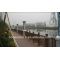 Dimensional stability wpc bridge handrail waterproof bridge railing wpc fencing /fence wpc railing garden fence bridge railing