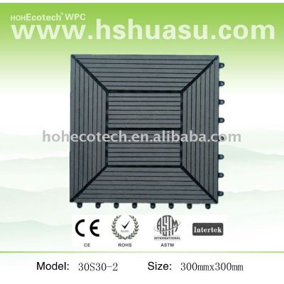 wpc interlocking decking tiles 300x300mm