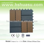 HOHEcotech WPC DIYのdeckingのタイルか合成の木製のタイル