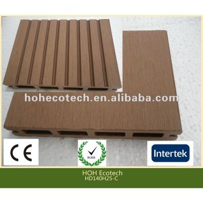 Durable hot sale eco-friendly wpc hollow decking (water proof, UV resistance, resistance to rot and crack)