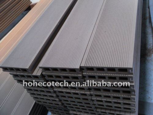 colors to choose Dark Grey Hollow lighTER design 140H30 wpc decking board wpc composite decking wpc flooring
