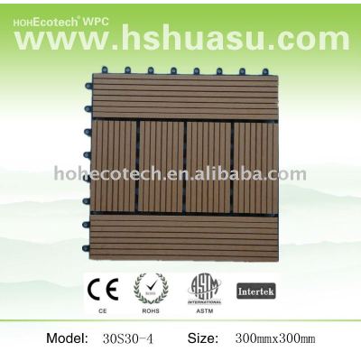 WPC deck tile/DIY tile/wood plastic composite decking
