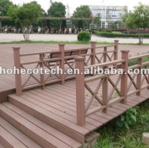 Balustrade en plastique en bois environnementale de compostie