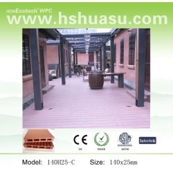 Waterprofの屋外の木製のプラスチックComposite/WPC Decking (HDPE)