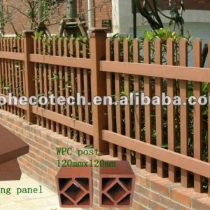 Balustrade en plastique en bois de compostie/profils de clôture