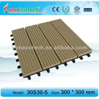 wood plastic composite deck tile