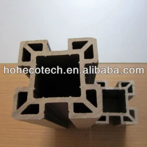 Waterproof outdoor wpc composite post,wood plastic plastic