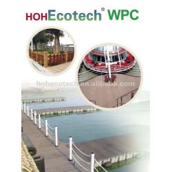 総合的なDeckingの合成の海洋のデッキの暗い色