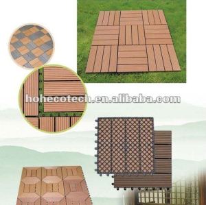 プラスチックビニール屋外デッキボード/エコ- フレンドリーな木材プラスチック複合材デッキ/床タイル