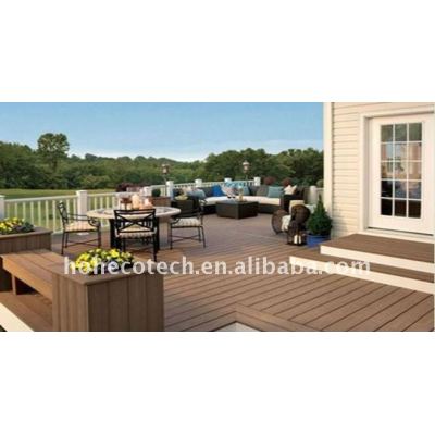 Outdoor public flooring wood plastic composite decking wpc decking tiles wpc decking
