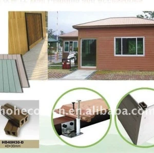 panneau de mur composé en plastique en bois de preuve de permite