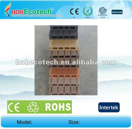 Outdoor synthetic wpc hollow decking (for project)