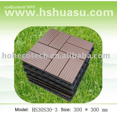 eco-friendly wood plastic composite decking/floor tile