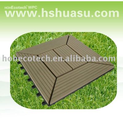 eco-friendly wood plastic composite decking/floor tile