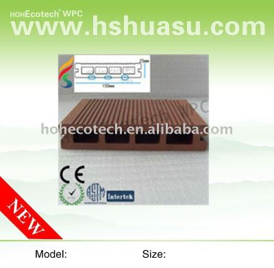 eco-tech WPC composite outdoor decking board( CE,ROHS, ISO passed)